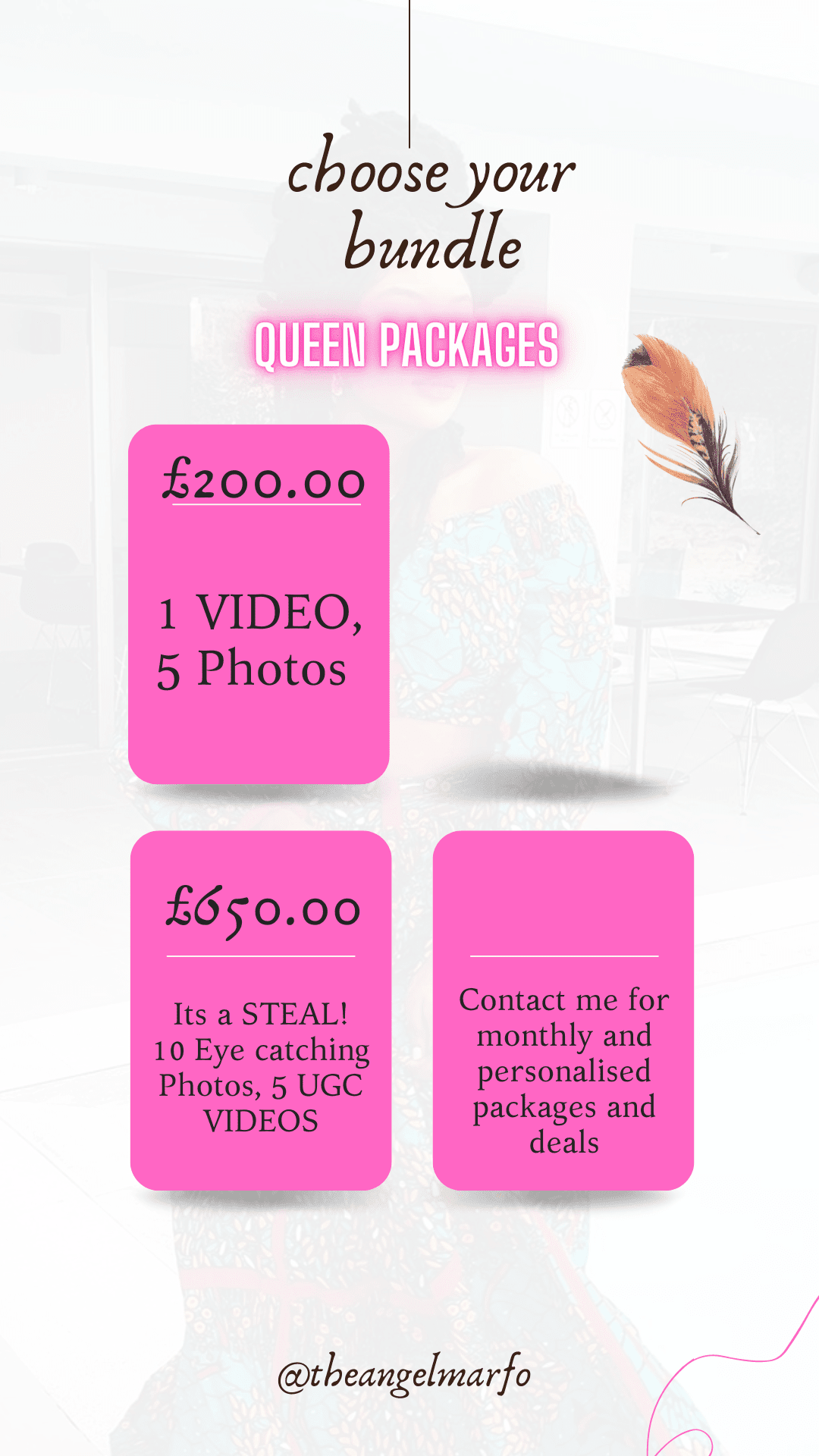 QUEEN ANGEL PACKAGE DEAL